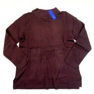 Women's Apt. 9 Funnel Neck Pullover Sweater - Wine Burgundy - XL